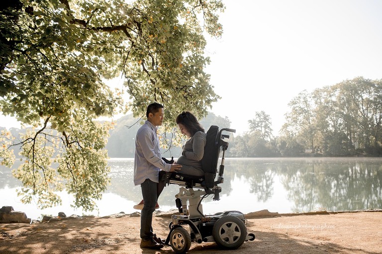 seance photo grossesse fauteuil roulant lyon
