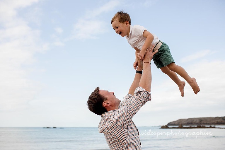 séance photo famille à Cancale, près de Saint Malo en Bretagne
