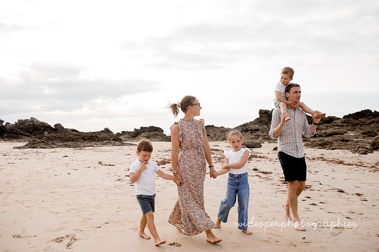 séance photo famille à Cancale, près de Saint Malo en Bretagne