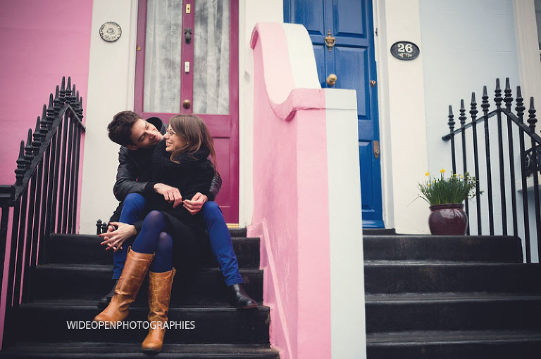  séance photo engagement à Notting Hill, Londres