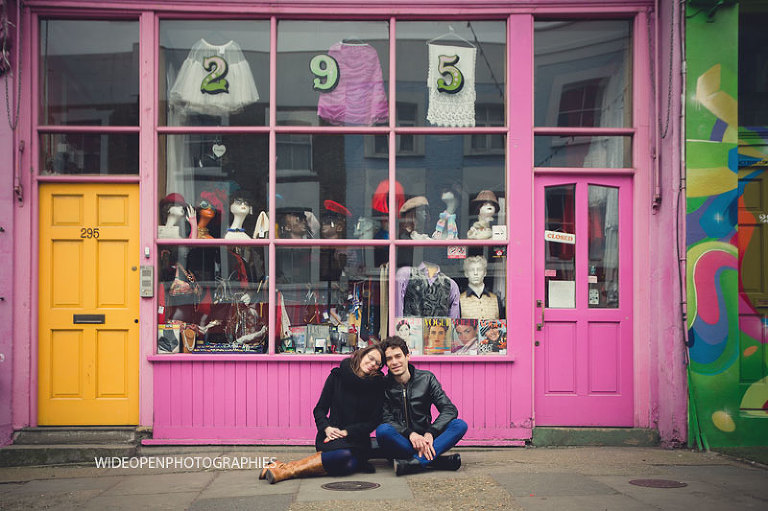  séance photo engagement à Notting Hill, Londres