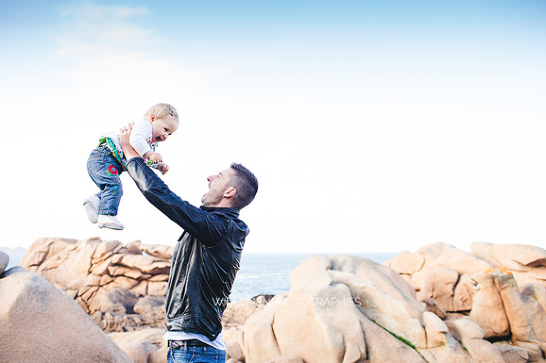 séance photo famille Ploumanach, Bretagne nord