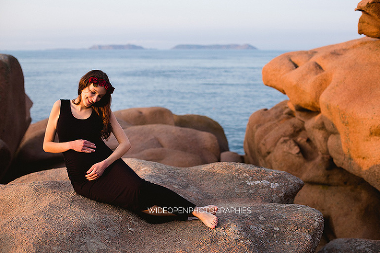 séance photo grossesse ploumanach perros guirrec