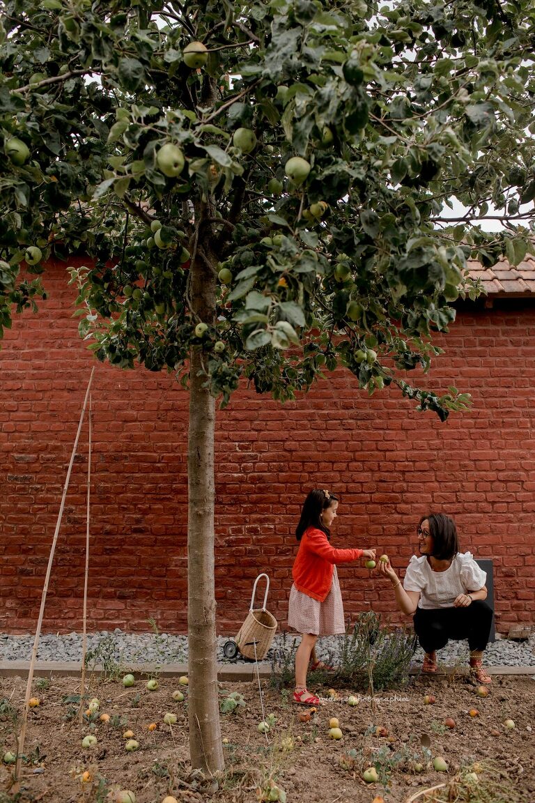 séance photo famille à la cité des électriciens, près de Béthune