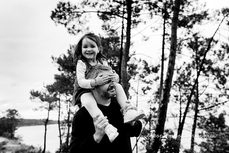Seance photo famille au lac de Biscarosse
